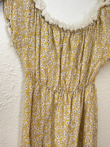 Vintage yellow floral dress