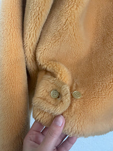 Vintage apricot teddy coat