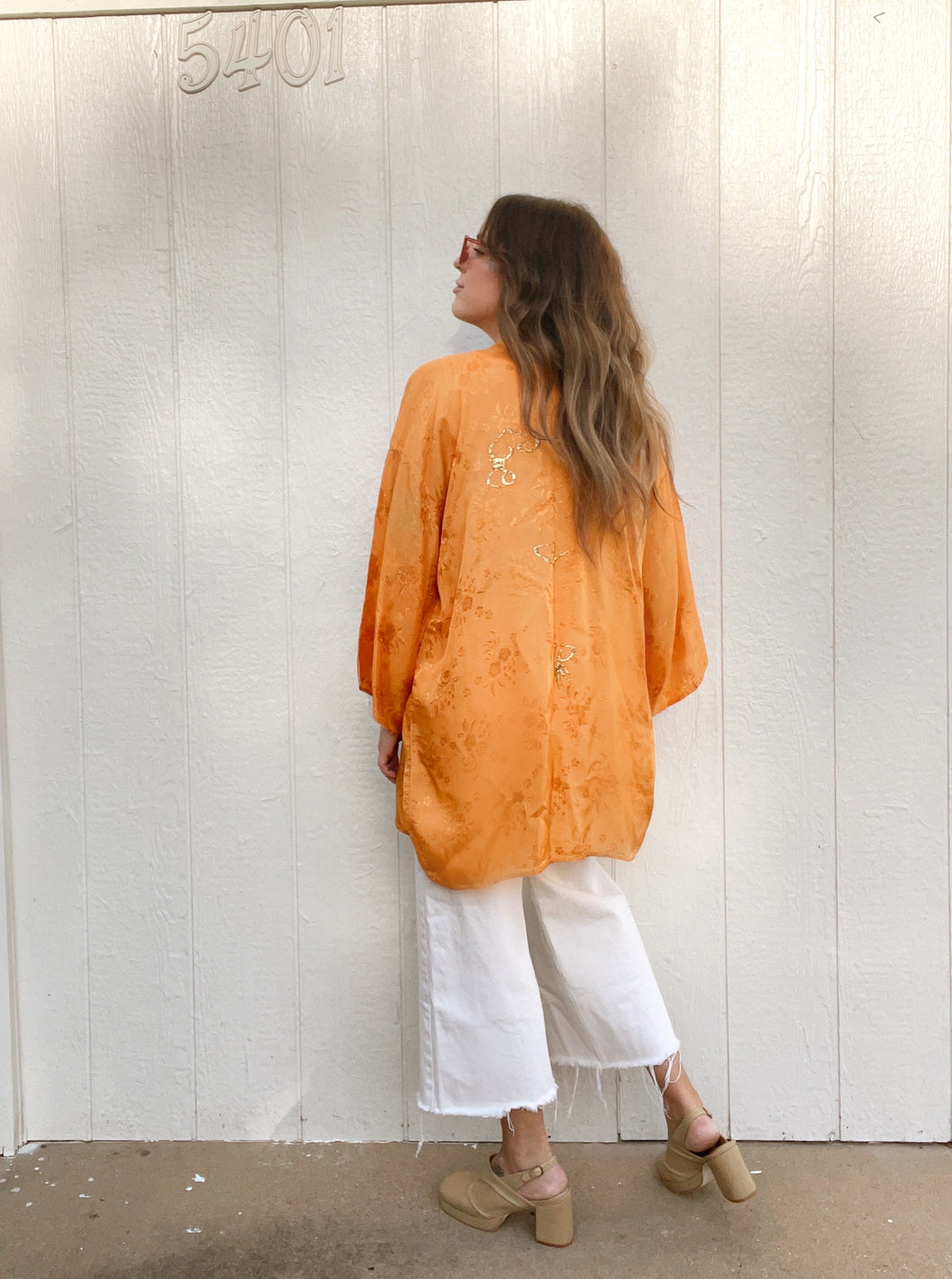 Vintage orange Kimono