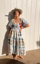 Load image into Gallery viewer, Signature collection-puff sleeve quilt dress

