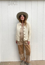 Load image into Gallery viewer, Vintage wool knit cardigan
