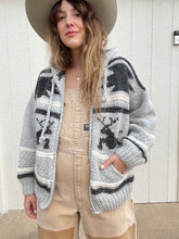 Load image into Gallery viewer, Vintage hand knit wool jacket
