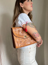Load image into Gallery viewer, Vintage tooled leather bag
