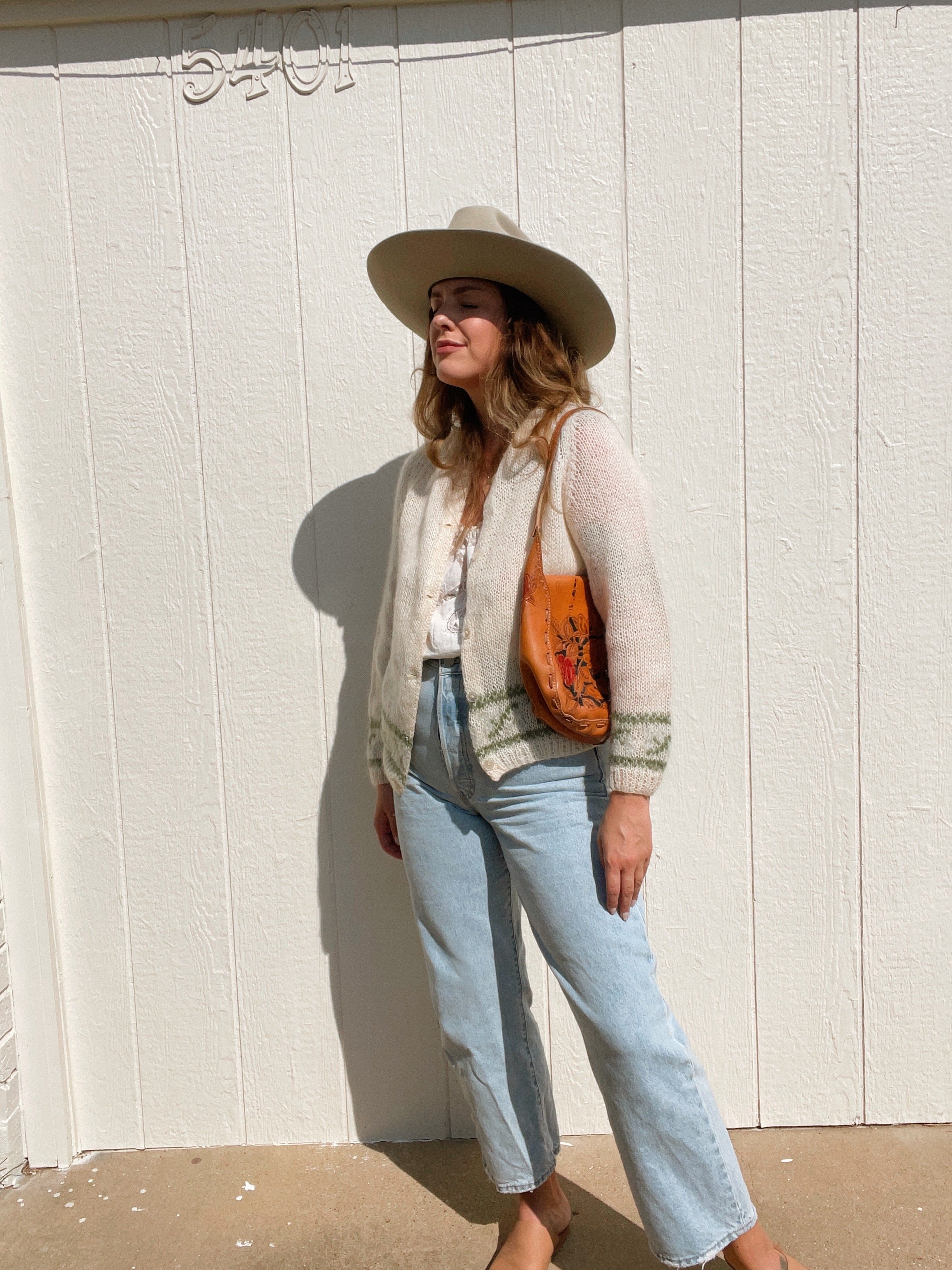 50s〜60s vintage mohair cardigan Vintage 50s 60s Pandora Shagora Pink Wool Mohair Cardigan