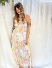 Load image into Gallery viewer, Vintage 70s floral smocked dress
