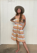 Load image into Gallery viewer, Vintage sunset stripe dress
