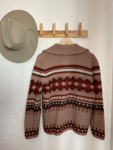 Vintage 70s zip sweater