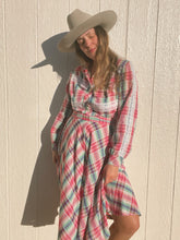 Load image into Gallery viewer, Vintage plaid dress
