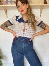 Load image into Gallery viewer, Vintage knit crop top
