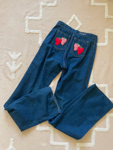 Vintage strawberry jeans