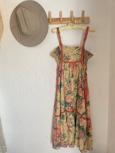 Vintage 70s floral dress