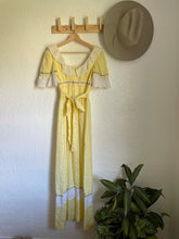 Load image into Gallery viewer, Vintage yellow prairie dress
