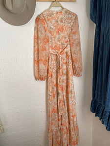 Vintage floral maxi dress