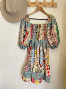 Signature Collection-feedsack quilt dress mini