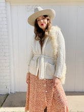 Load image into Gallery viewer, Vintage chunky knit cardigan
