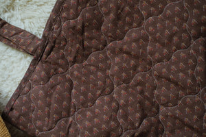 Vintage brown quilted bag