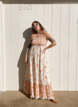 Load image into Gallery viewer, Vintage smocked floral maxi dress

