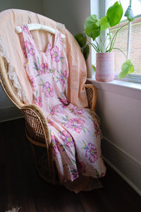 Vintage 40s  floral slip dress