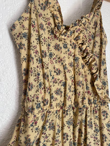 Vintage floral handmade dress