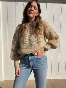 Vintage beige mohair sweater
