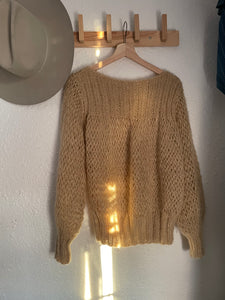Vintage beige mohair sweater