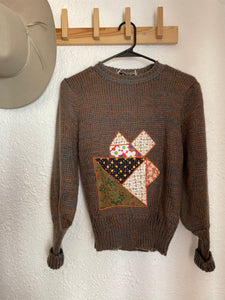Vintage patchwork sweater
