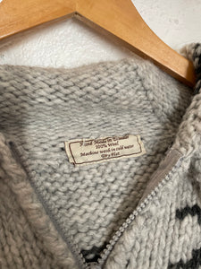 Vintage hand knit wool jacket