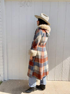 Vintage plaid coat