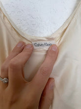 Load image into Gallery viewer, Vintage ivory silk mini dress
