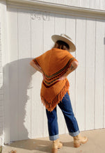 Load image into Gallery viewer, Vintage 70s hand knit sweater poncho
