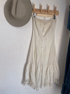 Antique Edwardian strapless dress