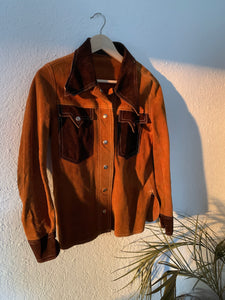 Vintage two toned suede jacket