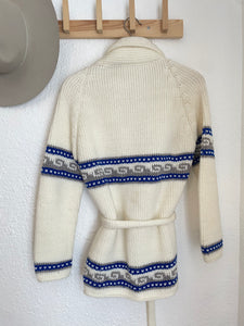 Vintage knit wrap cardigan