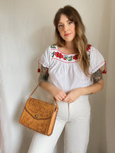 Load image into Gallery viewer, Vintage tooled leather bag
