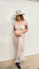 Load image into Gallery viewer, Vintage sheer lace gown
