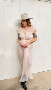 Vintage sheer lace gown